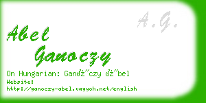 abel ganoczy business card